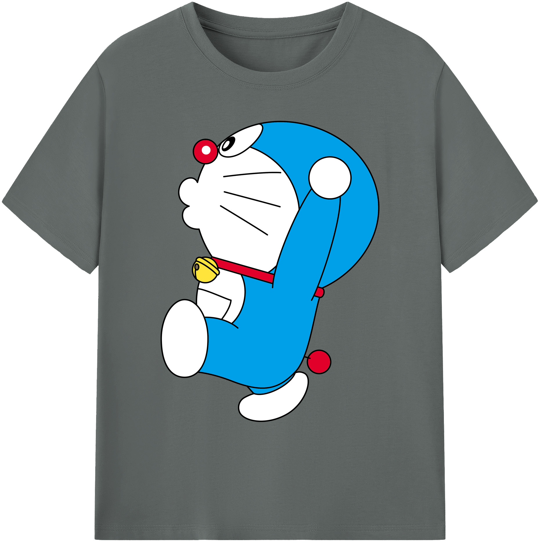 （画像用） ドラえもん Doraemon 綿100％ メンズ半袖Tシャツ｜肌触りやわらか＆通気性